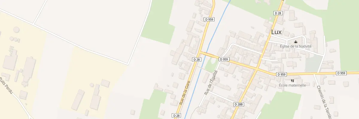 Plan du 10 Rue de la Gare à Til-Châtel