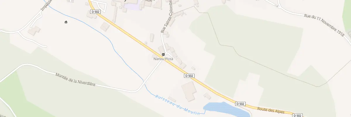 Plan du 16 Rue Sainte-colombe à Châtonnay