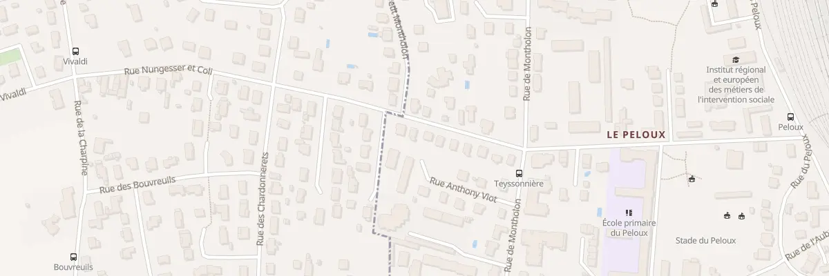 Plan du 33 Rue Comte de la Teyssonnière à Bourg-en-Bresse