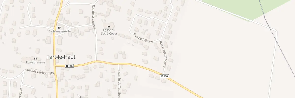 Plan du 1 Rue de l’Abside à Tart