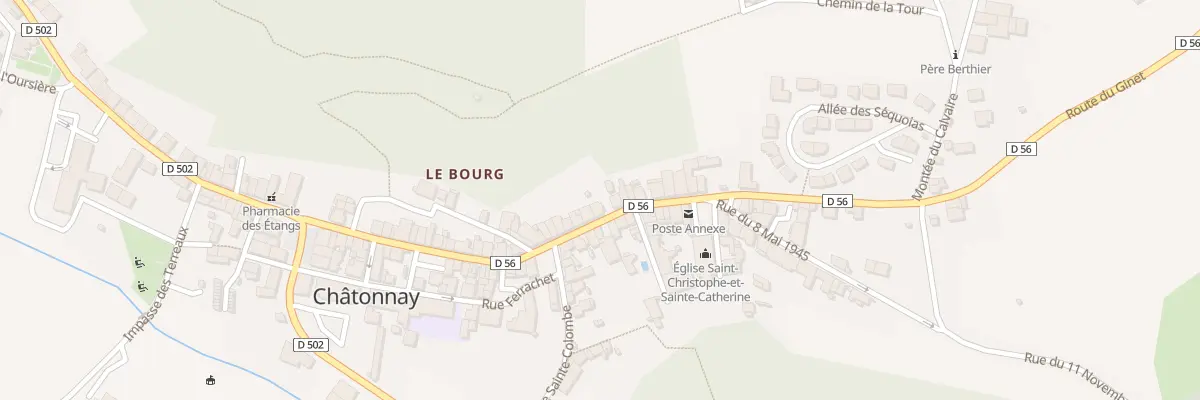 Plan du 305 Rue des Tisserands à Châtonnay