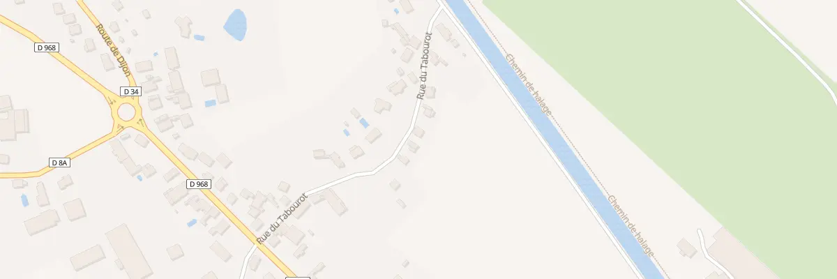 Plan du 12 Rue du Tabourot à Brazey-en-Plaine