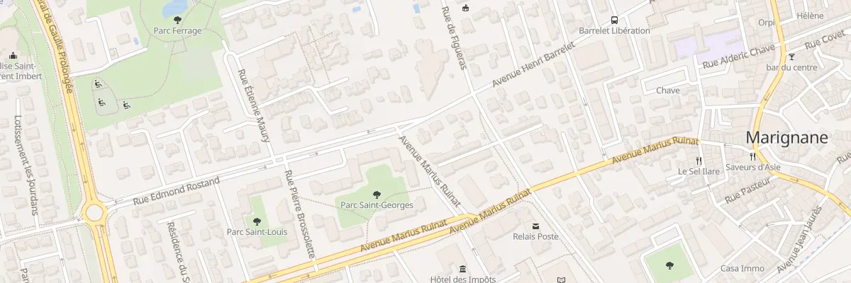 Plan du 11 Rue Edmond Rostand à Marignane