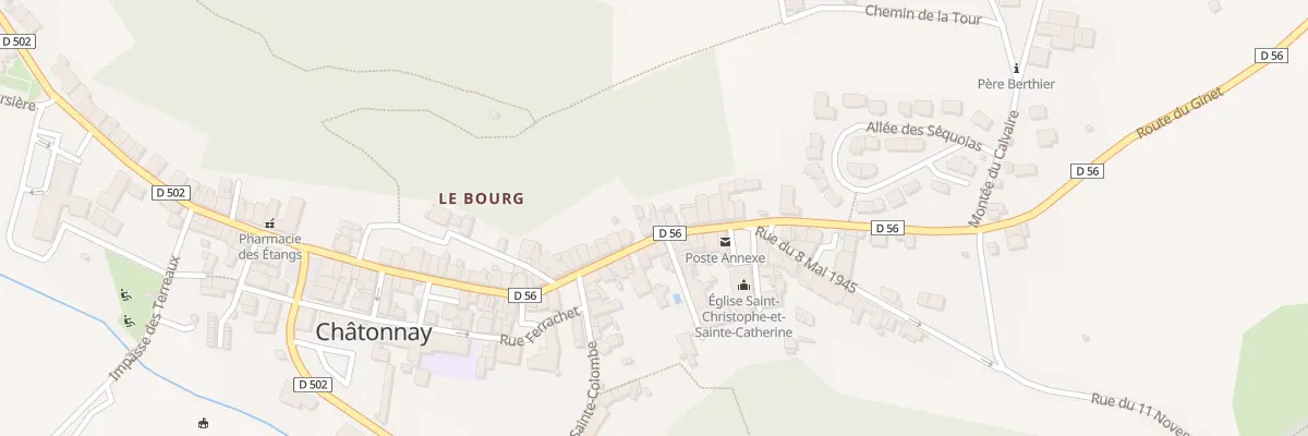 Plan du 11 Rue des Tisserands à Châtonnay