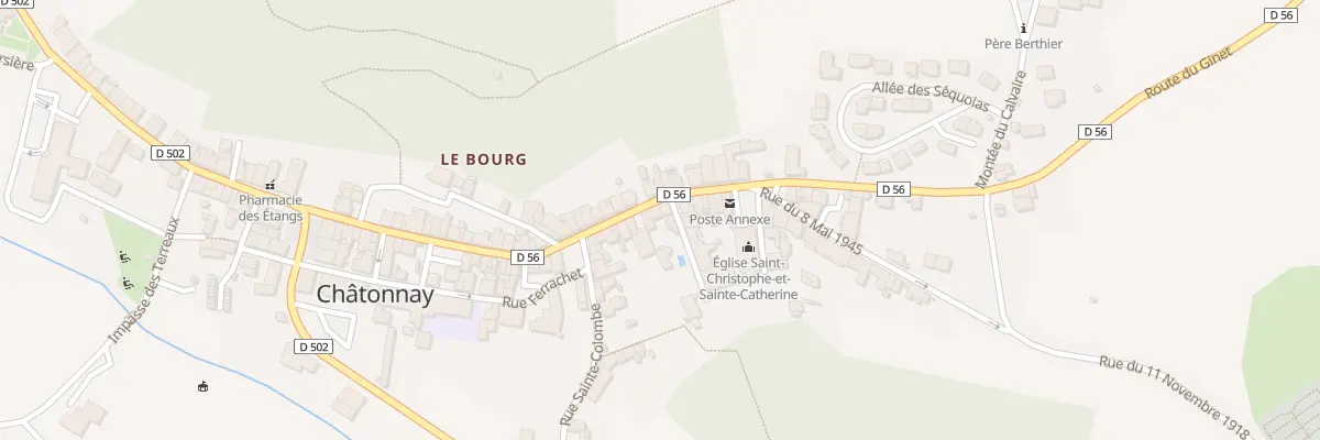 Plan du 320 Rue des Tisserands à Châtonnay