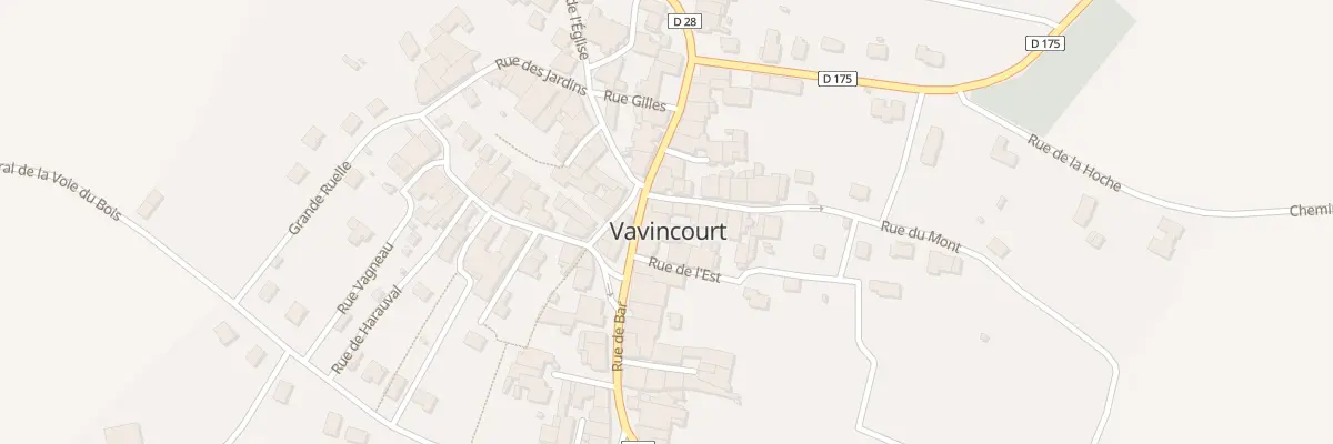 Plan du 1 Rue de Bar à Vavincourt