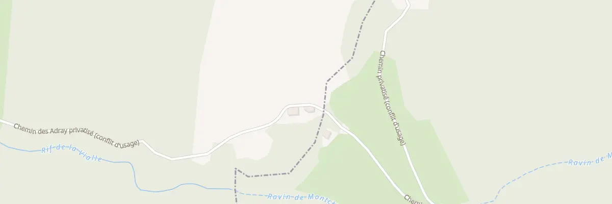 Plan du 3020 Che des Adray à Bouvières