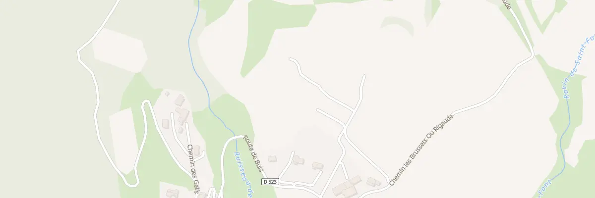 Plan du 123 Che des Brussets à Beauvoisin