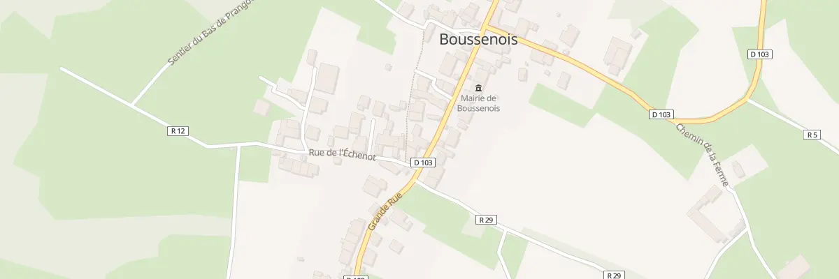 Plan du 25 Gr Grande Rue à Boussenois