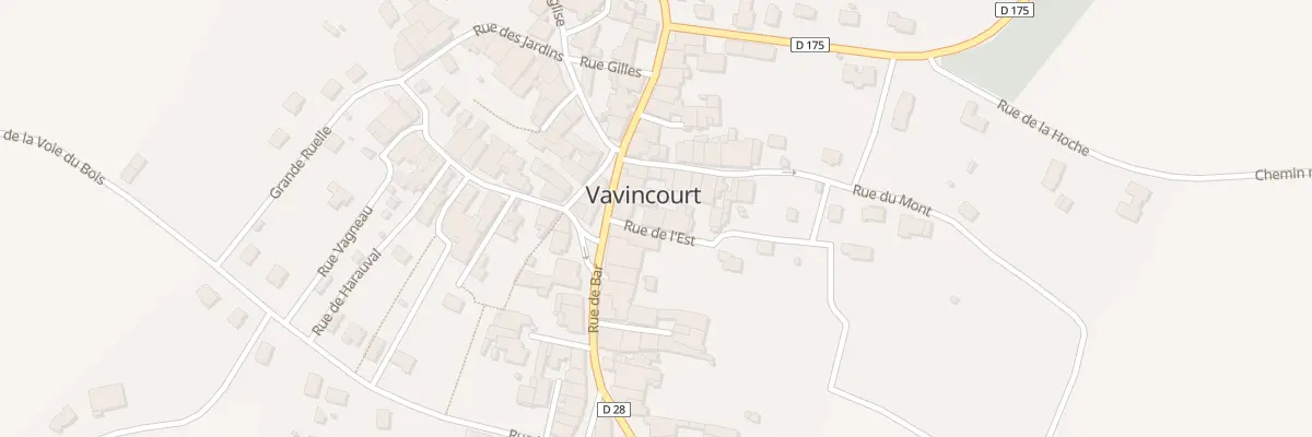 Plan du 2 Rue de l’Est à Vavincourt