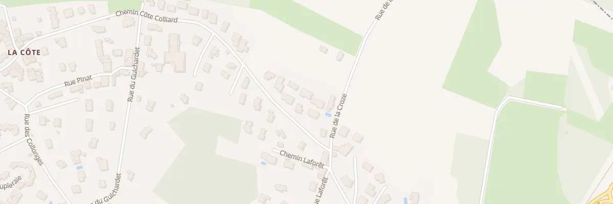 Plan du 9001 Che Cote Colliard à Meximieux