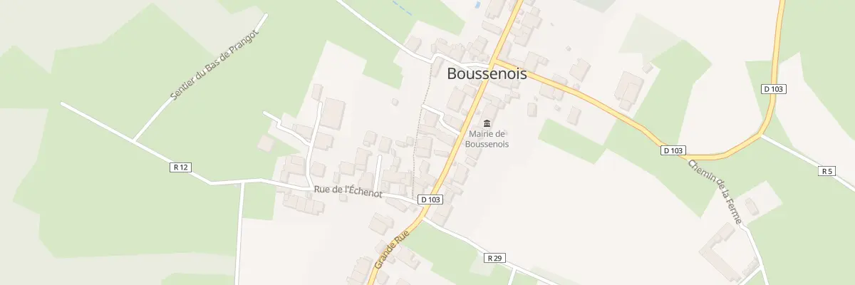 Plan du 29 Gr Grande Rue à Boussenois