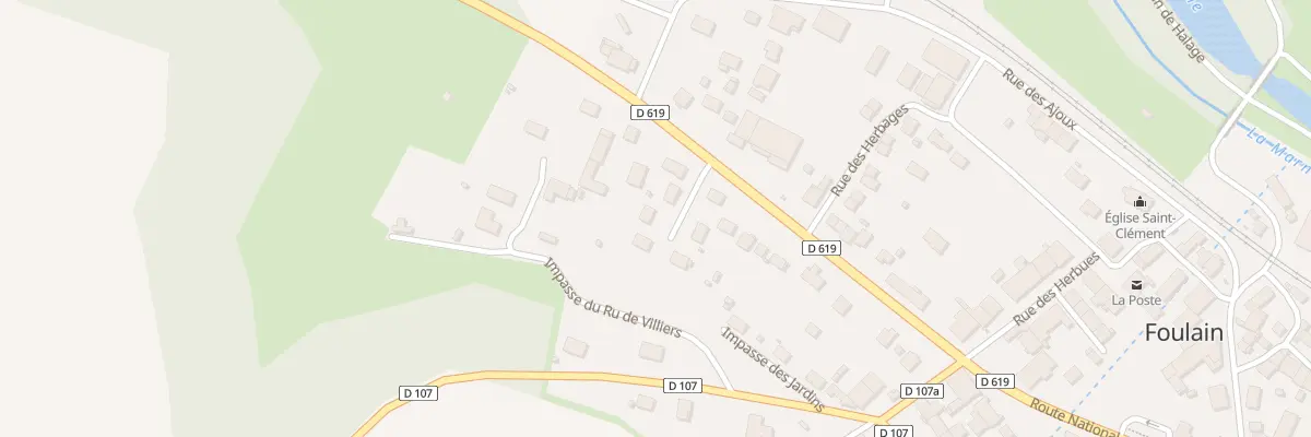 Plan du 6 Rue de la Saraziniere à Foulain