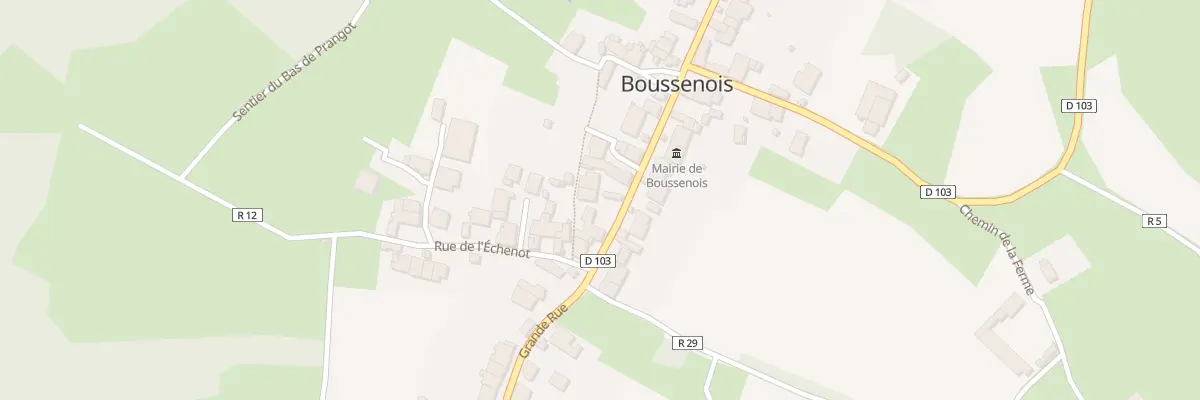 Plan du 27 Gr Grande Rue à Boussenois