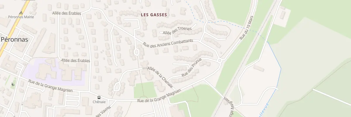 Plan du 16 Rue des Prunus à Péronnas