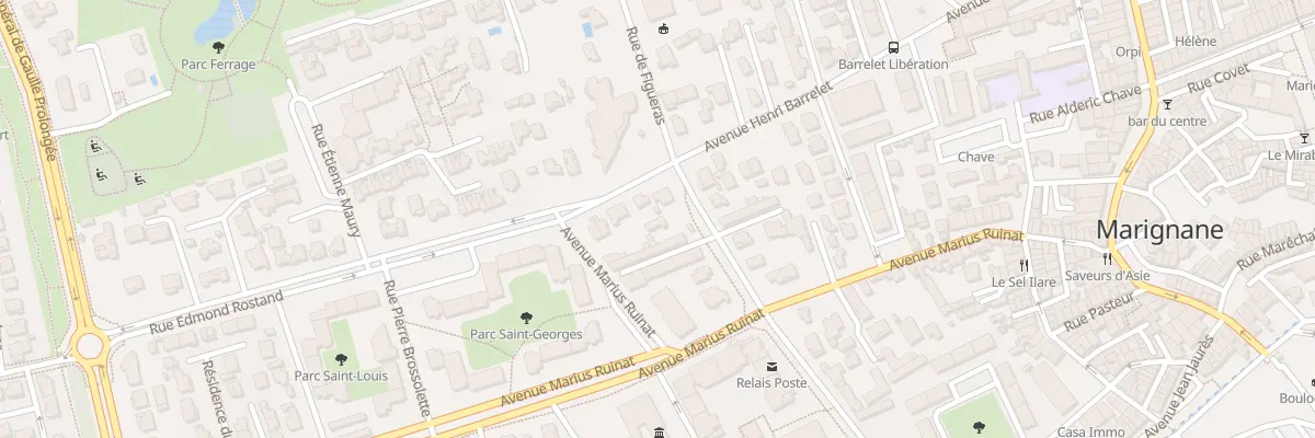 Plan du 5 Rue Edmond Rostand à Marignane