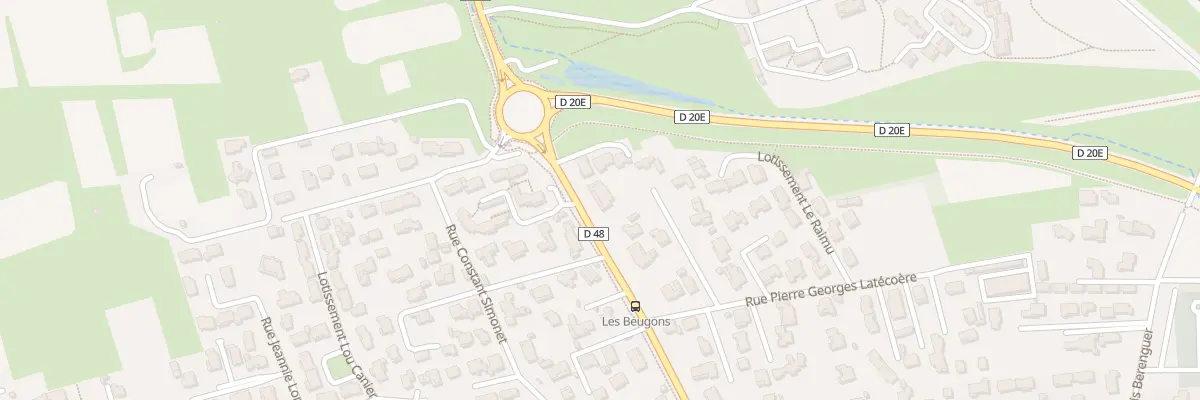 Plan du 38 Rte de la Plage à Marignane