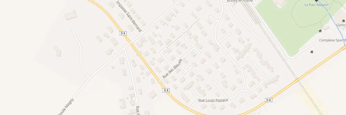 Plan du 2 Rue des Marguerites à Brazey-en-Plaine