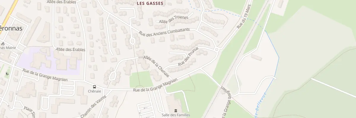 Plan du 14 Rue des Prunus à Péronnas