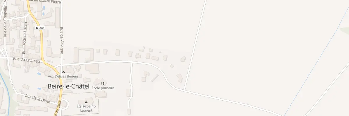 Plan du 17B Rte de Vesvrotte à Beire-le-Châtel