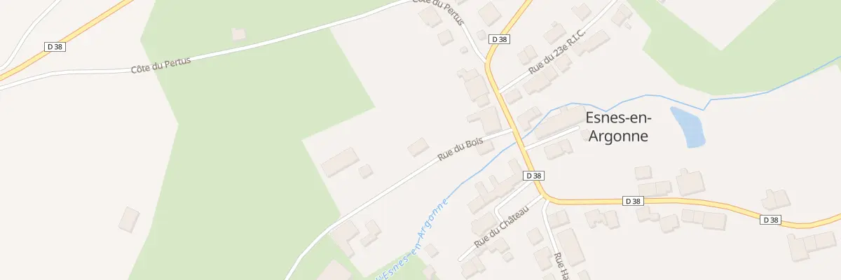 Plan du 2 Che des Bois à Esnes-en-Argonne