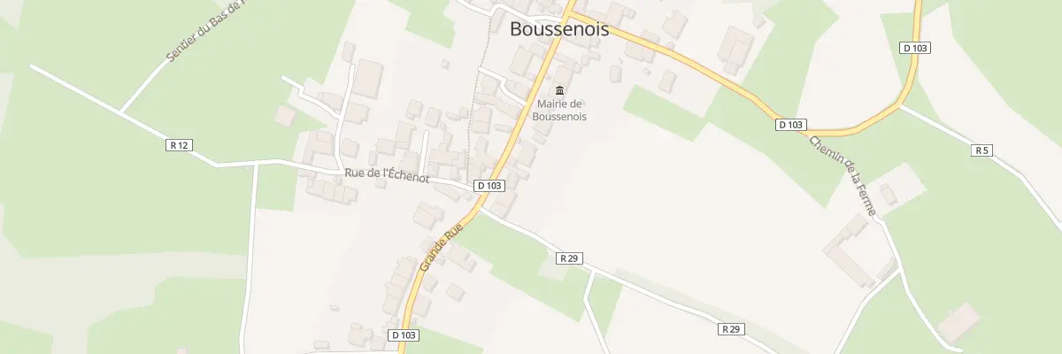 Plan du 28 Gr Grande Rue à Boussenois