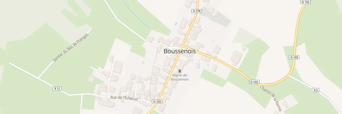 Plan du 33 Gr Grande Rue à Boussenois