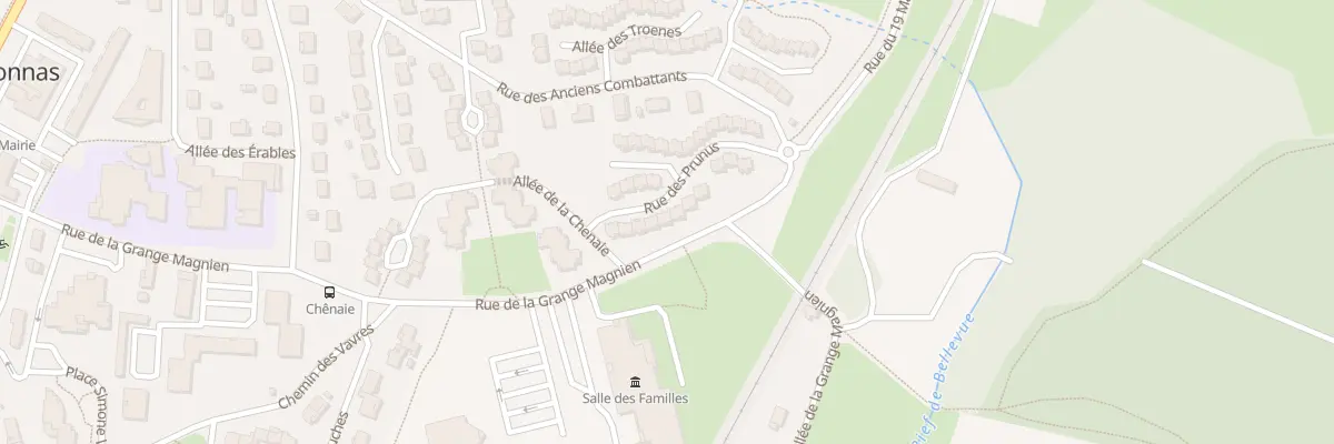 Plan du 7 Rue des Prunus à Péronnas