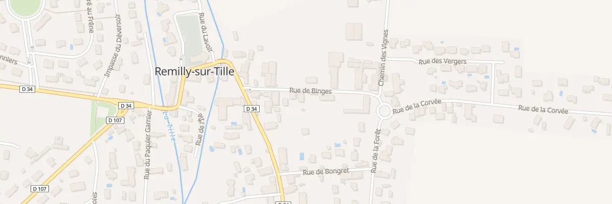 Plan du 10 Rue de Binges à Remilly-sur-Tille