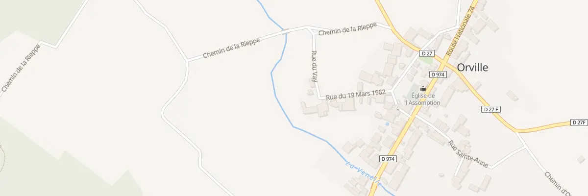 Plan du 9 Rue du 19 Mars 1962 à Orville