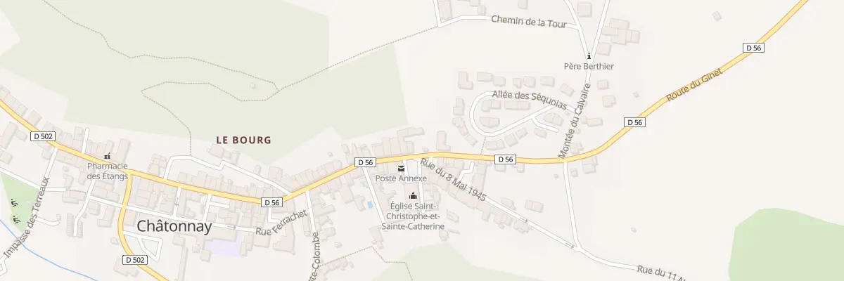 Plan du 395 Rue des Tisserands à Châtonnay