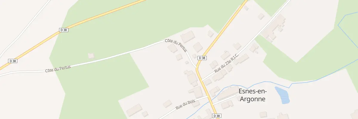 Plan du 1 Cote du Pertus à Esnes-en-Argonne