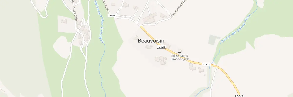 Plan du 5061 La Grange à Beauvoisin