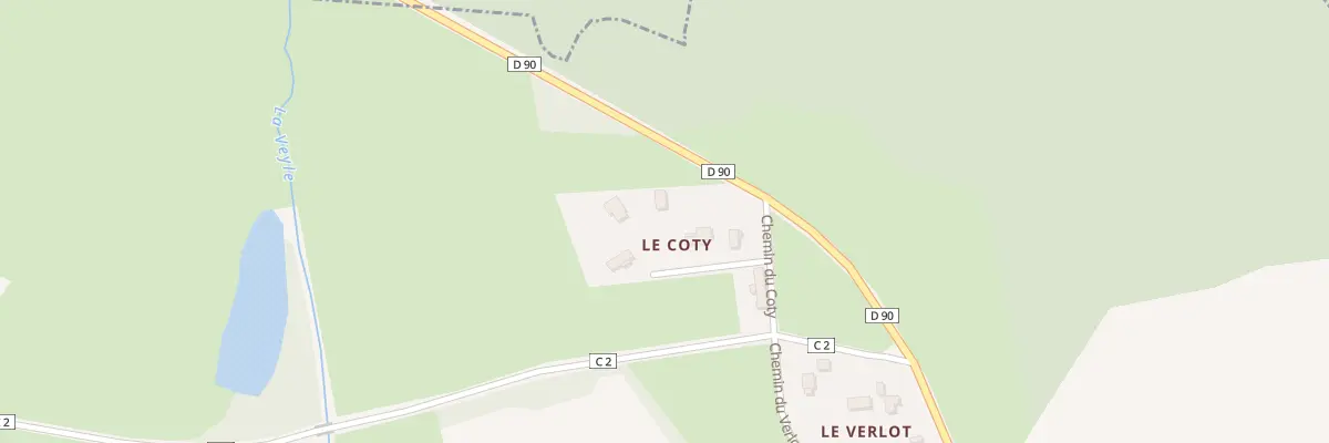 Plan du 95 Che du Lot Le Coty à Châtenay