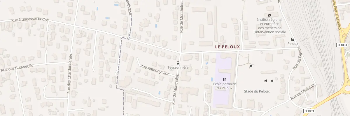 Plan du 44 Rue de Montholon à Bourg-en-Bresse