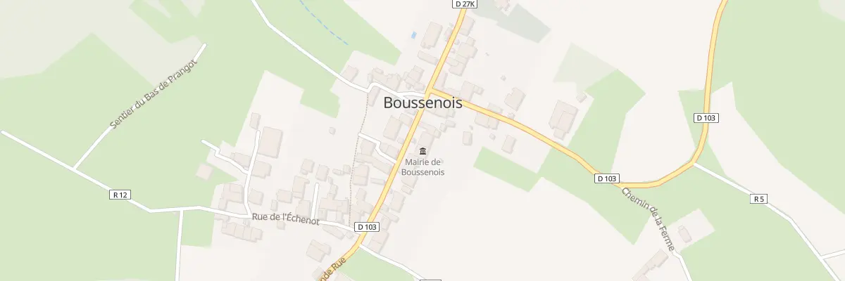 Plan du 40 Gr Grande Rue à Boussenois