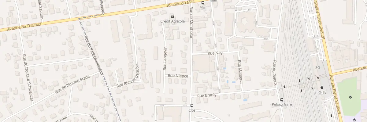 Plan du 14 Rue de Montholon à Bourg-en-Bresse
