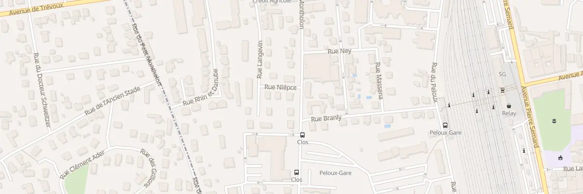 Plan du 14B Rue de Montholon à Bourg-en-Bresse