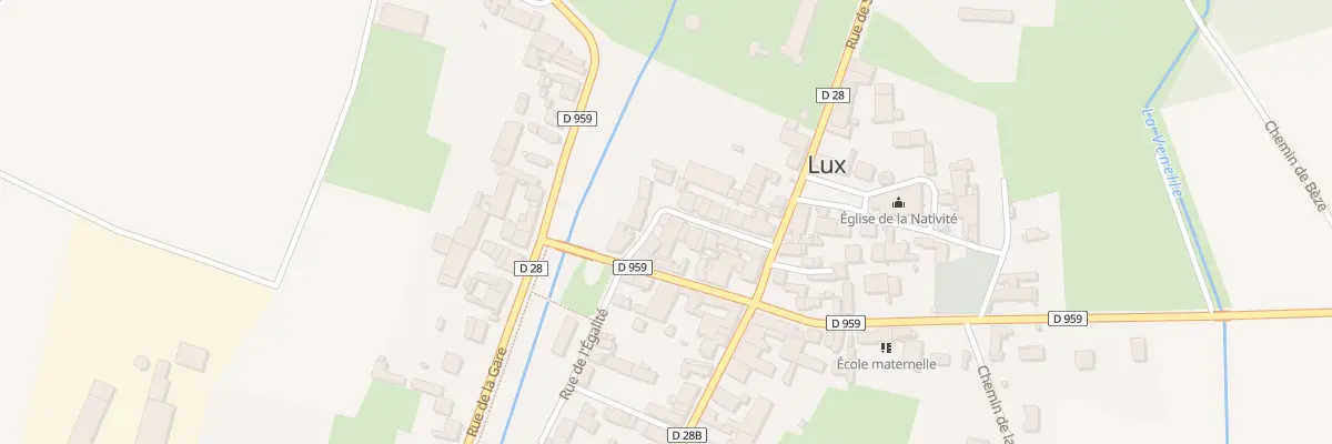 Plan du 9 Rue du Moulin à Lux