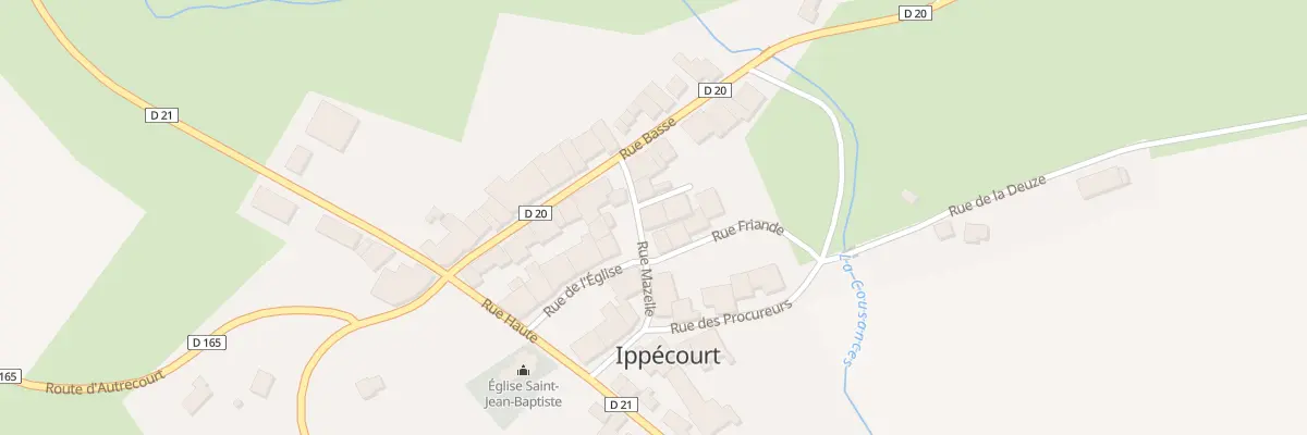 Plan du 1 Rue Mazelle à Ippécourt