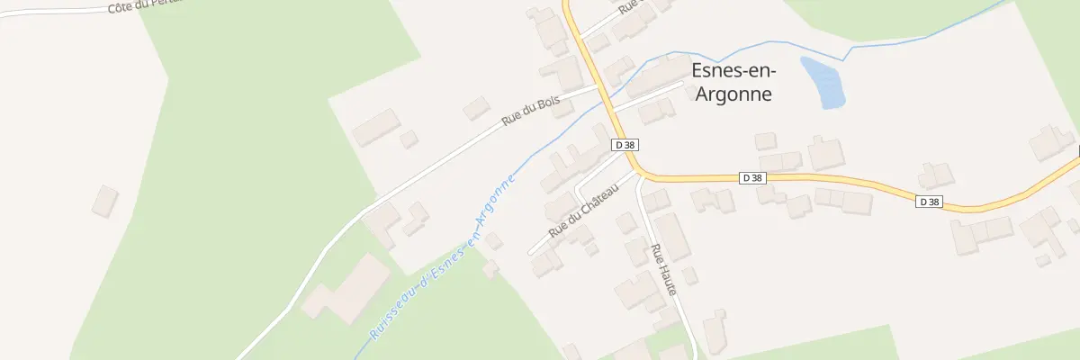 Plan du 4 Rue du Chateau à Esnes-en-Argonne