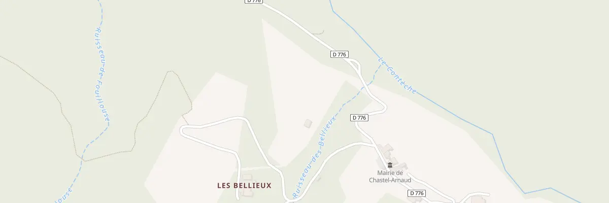 Plan du 5019 Les Bellieux à Chastel-Arnaud