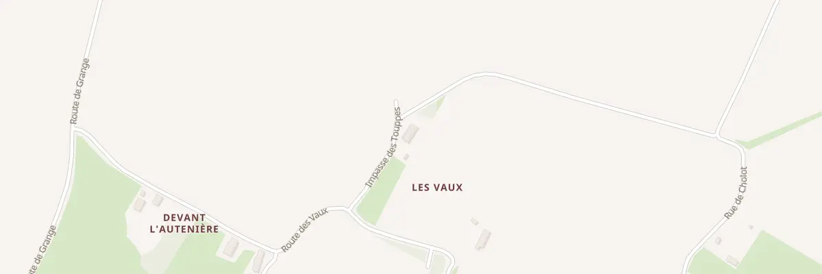 Plan du 2 Imp des Touppes à Dampierre-en-Bresse