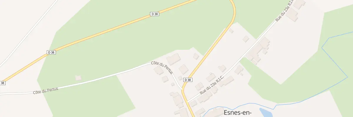 Plan du 4 Cote du Pertus à Esnes-en-Argonne
