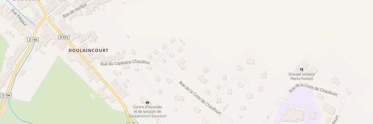 Plan du 1 Rue de la Croix de Chaufourt à Doulaincourt-Saucourt