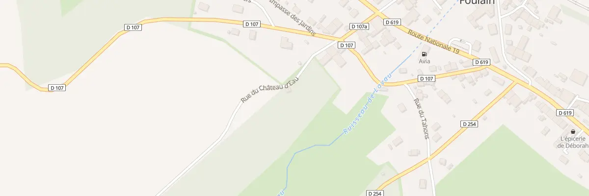 Plan du 1 Rue du Chateau d’Eau à Foulain