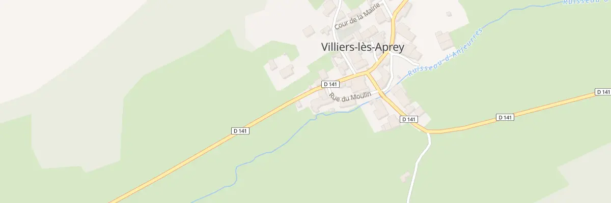 Plan du 2 Rue du Moulin à Villiers-lès-Aprey