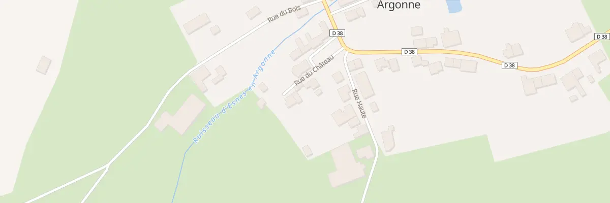 Plan du 1 Rue du Chateau à Esnes-en-Argonne