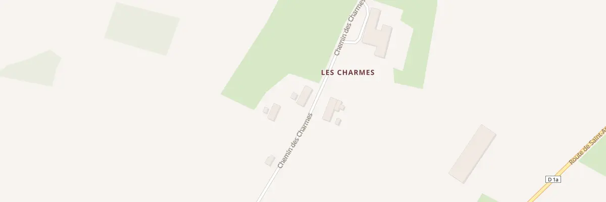 Plan du 335 Che des Charmes à Foissiat