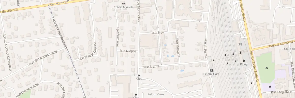 Plan du 13B Rue de Montholon à Bourg-en-Bresse